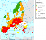 Mapa de la agencia europea medio ambiente